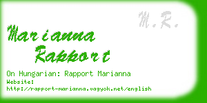 marianna rapport business card